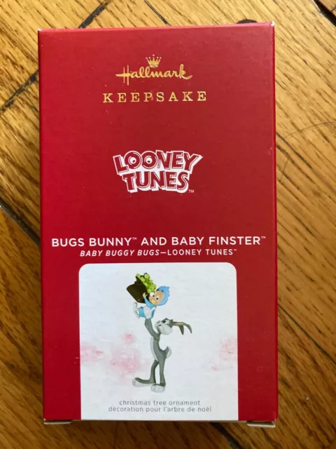 2021 Hallmark Looney Tunes BUGS BUNNY AND BABY FINSTER Keepsake Ornament Buggy