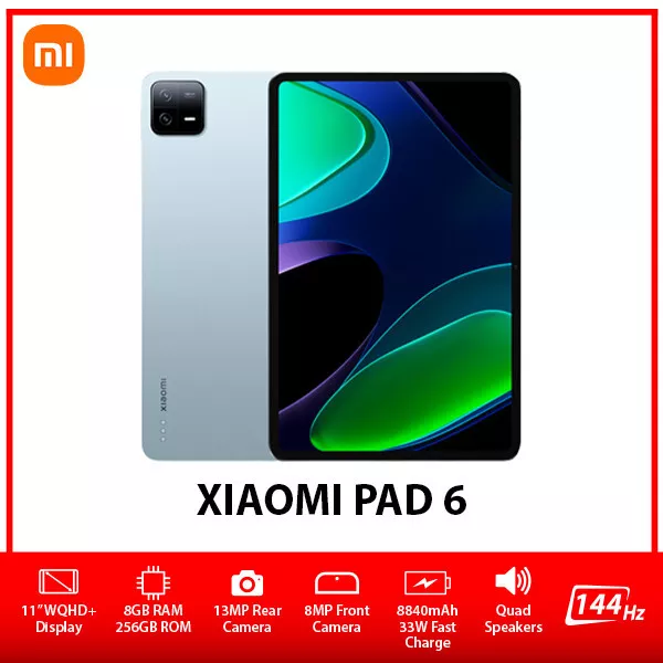 Global ROM Xiaomi Mi Pad 6 Tablets 6 Snapdragon 870 128GB 256GB 2.8K Screen  33W