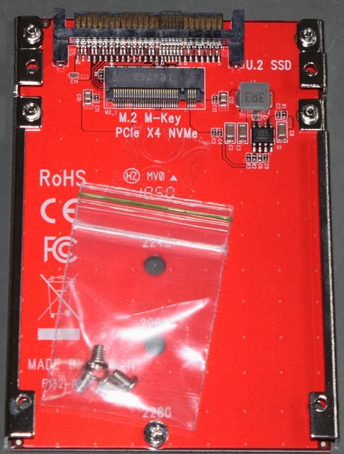 StarTech M.2 Drive to U.2 (SFF-8639) Host Adapter for M.2 NVMe SSDs PN:U2m2e125