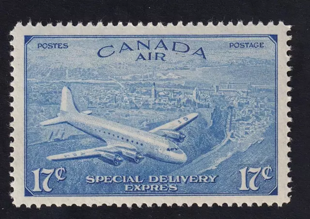 Canada MNH-OG 1946 sc#CE4 Airmail Special Delivery 17¢, with È accent-see photo