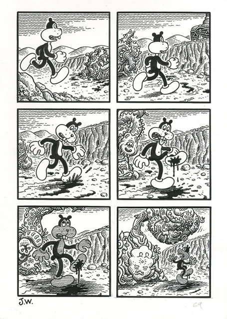 アート・デザイン・音楽 Jim Woodring Congress Of The Animals Jim Woodring - Congress of the Animals, in Daniel Theodore's