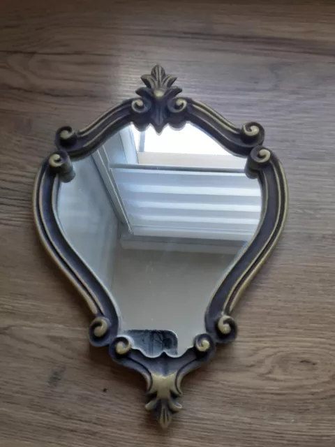 Petit Miroir En Bronze Art Deco