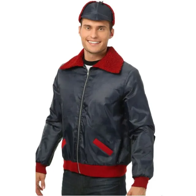 Men's SIMPSON MR PLOW BOMBER JACKET | Snow Removal  Costume |TV Cartoon Jacket |