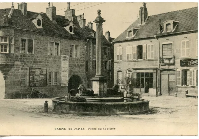 Carte Postale / Le Doubs / Baume Les Dames Place Du Capitole