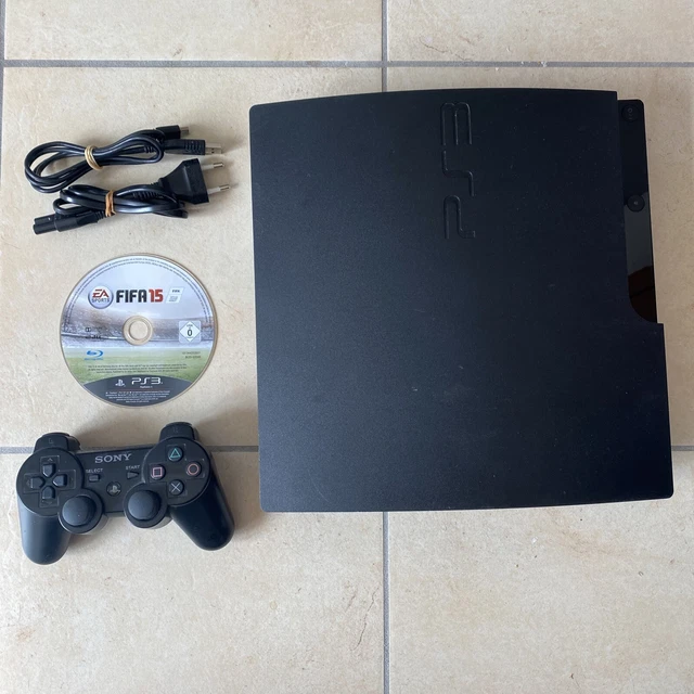 Console Ps3 Sony Playstation 3 Slim 320go + 1 Manette - Fonctionne Bien + Fifa