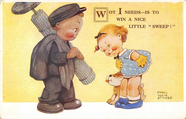 Cpa Illustrateur Signe Mabel Lucie Attwell Wot I Needs Is To