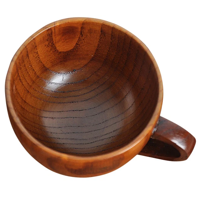 Taza de leche taza de café de madera tazas de café para hombres tazas de té vintage multifunción