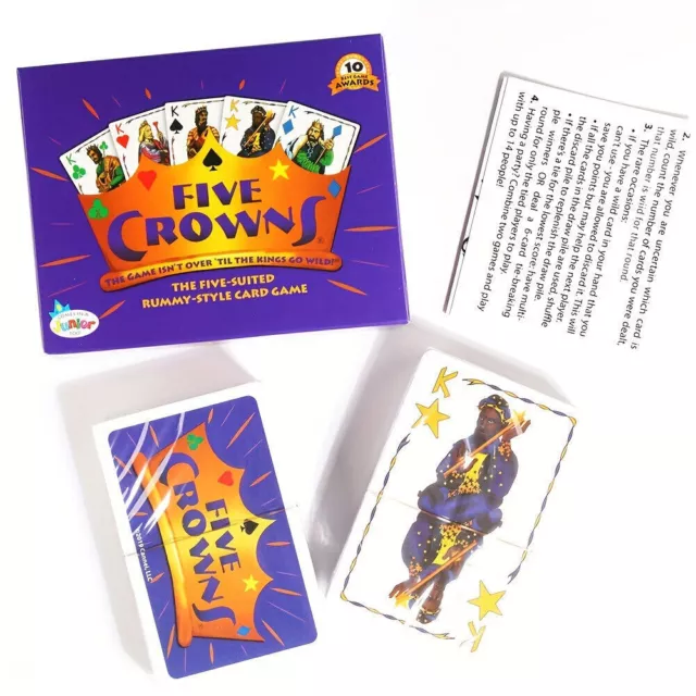 Five Crowns Card Game Family Classic Casual Party Rummy Style Board Game Gift'