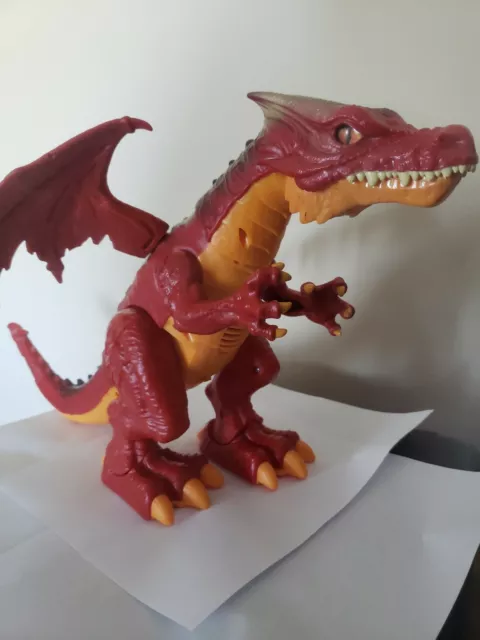 Zuru Robo Alive Fire Breathing Red Dragon -Battery Powered Roar and Walking