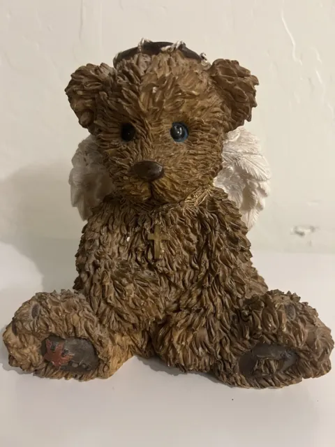 Vintage Teddy Bear Coin Bank- With Wings