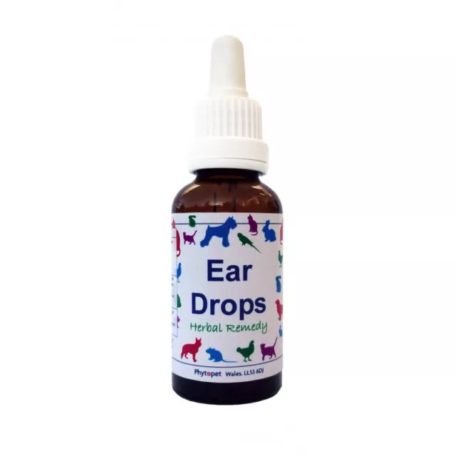 Chancre Phytopet Herbal Remedies Ear Drops 30ml infection cire chien chat