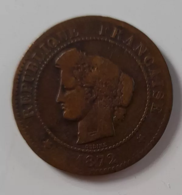 France - 1872 - Pièce de 5 centimes Cérès -