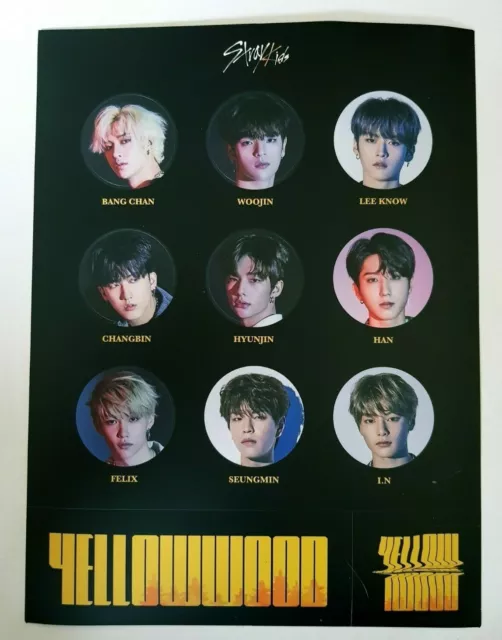 Stray Kids Limited Sticker- Official Album "Clé 2 : Yellow Wood" Limited Only