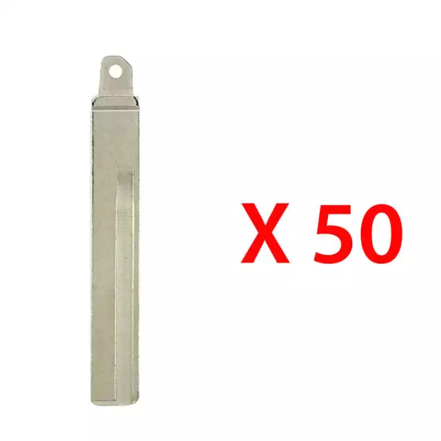 New Remote Flip Key Blade Blank Insert Replacement for Hyundai Kia (50 Pack)