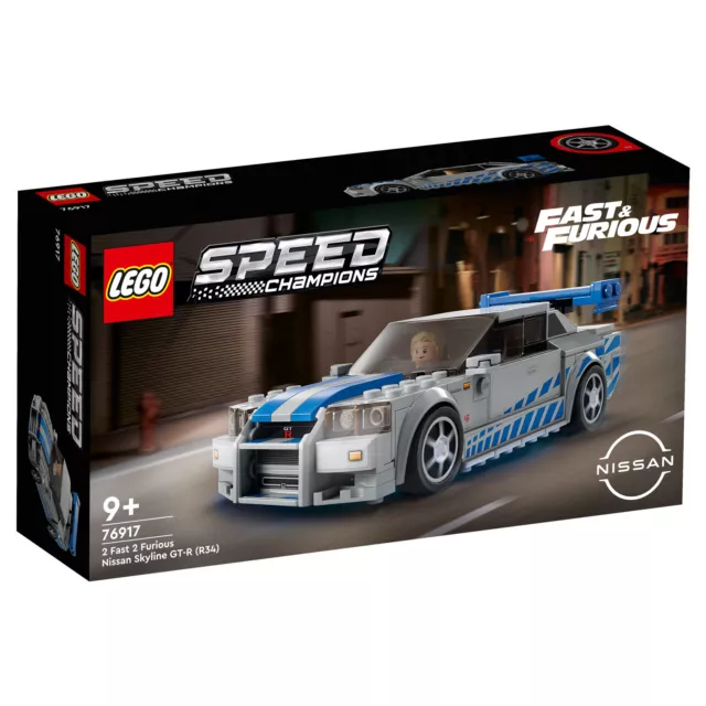 LEGO Speed Champions 2 Fast 2 Furious Nissan R 76917 Car Race