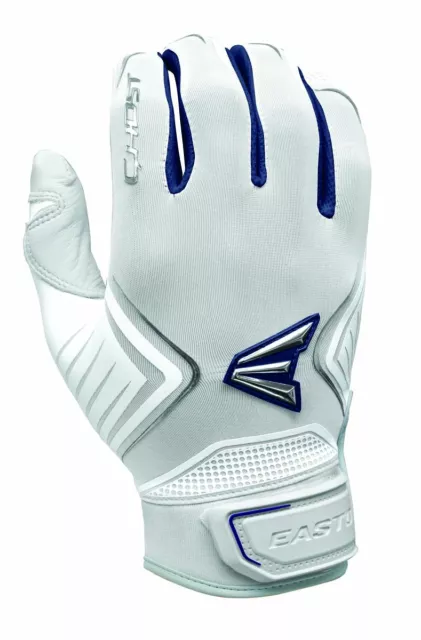 Easton Ghost Fastpitch Batting Gloves Pair White/Navy - XL