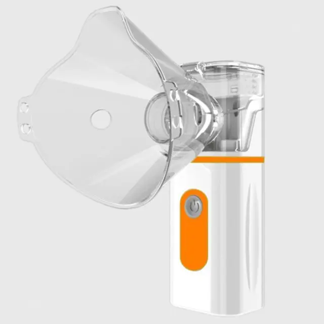 Orange De Brume Forte De Nébuliseur Ultrasonique D'inhalateur Portatif Tenu