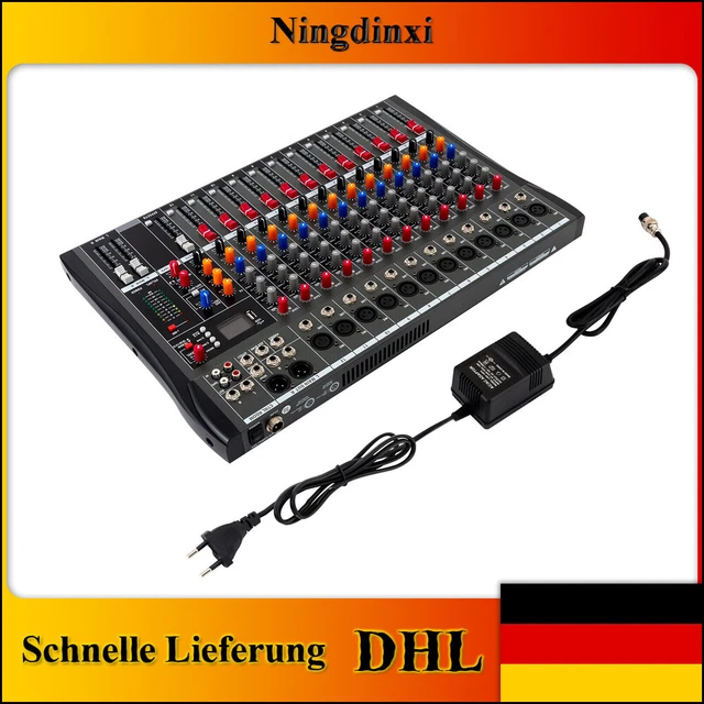 Dj Mischpult Anfänger Solinder Audio Mixer 5-Kanal - USB Mischpult