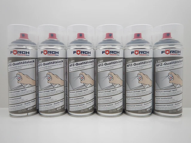 FORCH Lackspray ACHATGRAU GRAU RAL 7038 – 400 Ml, Witterungsbeständig, Temperaturbeständig -35°C Bis +100°C
