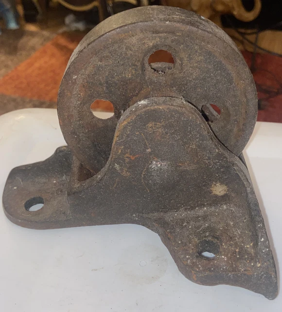 Antique Vintage Old Safe Wheel 5" Caster Hall's