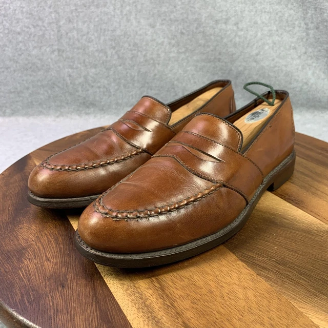 ALLEN EDMONDS MENS Dark Brown Leather Penny Loafer Size 11.5  display picture 1