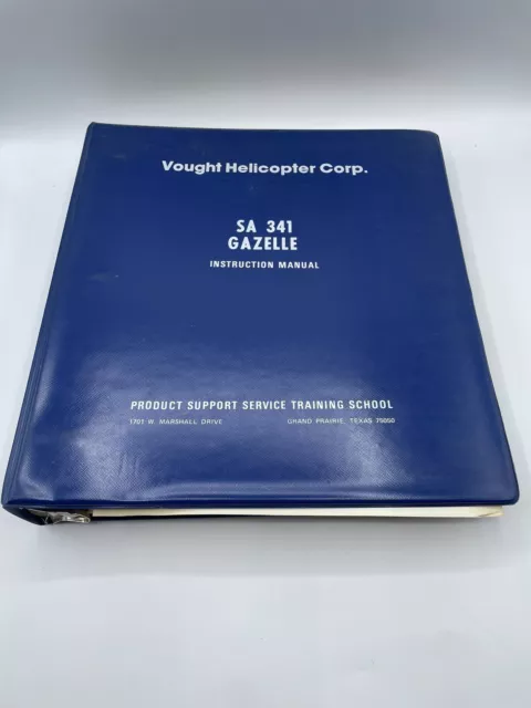 Vought Helicopter Corp SA 341 Gazelle instruction Manual