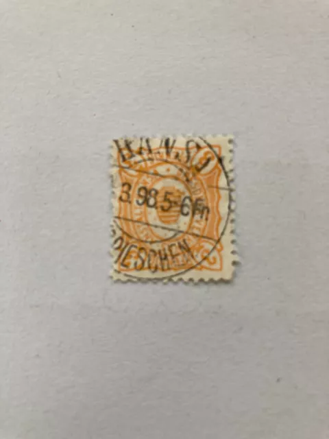 Dresden Hansa Stempel DRESDEN PIESCHEN selten! Germany Locals Stadtpost