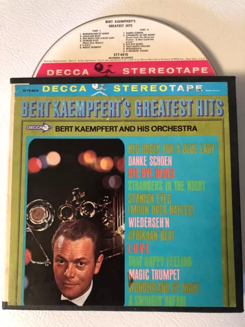 Bert Kaempfert Greatest Hits Reel to Reel Tape TESTED Very Good  7 1/2 IPS