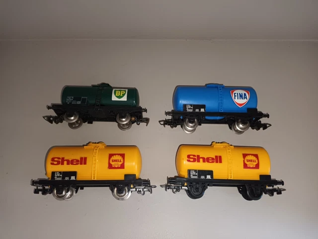 Lot Wagon Citerne Marchandise Jouef Ho Reseau Train Électrique Ho 1/87 Bon État