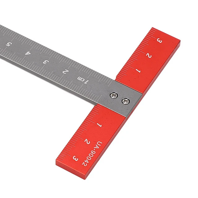 T Shape Ruler Aluminum Alloy Lightweight Accurate Scale Carpenter Square T T