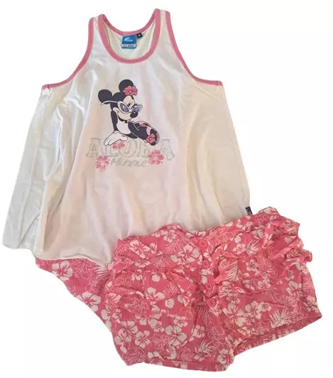 Completo canotta shorts Disney Minnie by ORIGINAL MARINES bimba bambina 8 anni