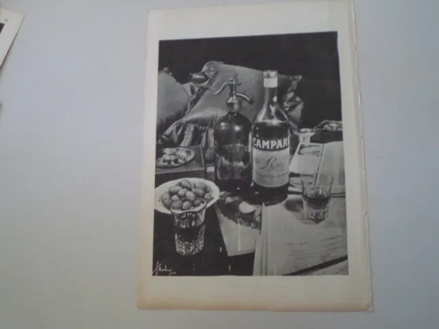 advertising Pubblicità 1952 BITTER CAMPARI