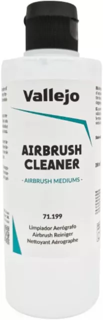 Airbrush Cleaner 200ml Vallejo Acrylic Paint Waterbased Model Air Non-Toxic NEW