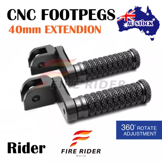 For Can-Am Spyder RS Models 08-16 15 14 13 12 FR CNC 40mm Black Front Foot Pegs