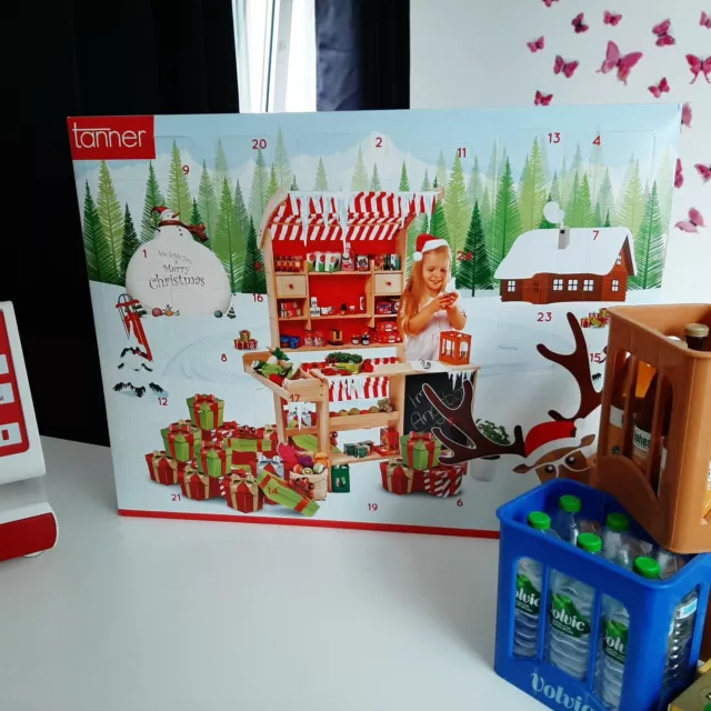 Geschenke Adventskalender Weihnachten Kaufmannsladen Kinder Spielzeug 24Türchen