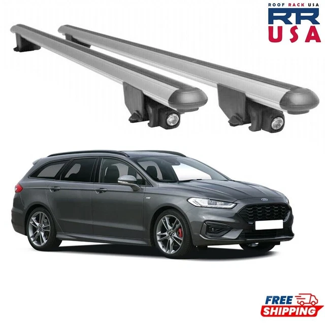 Barres Transversales Menabo pour Ford Mondeo mk4 Wagon 2007-14 Noir