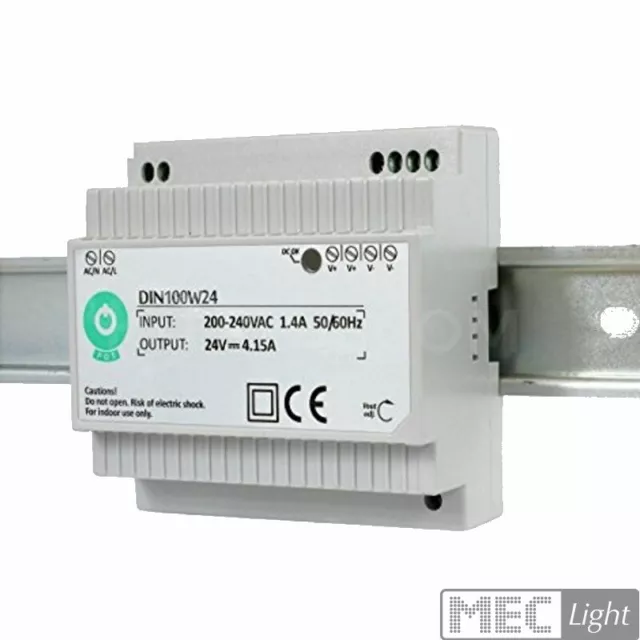 Rails de Chapeau Bloc Alimentation LED Trafo 24V Dc 100W Konstantspannung