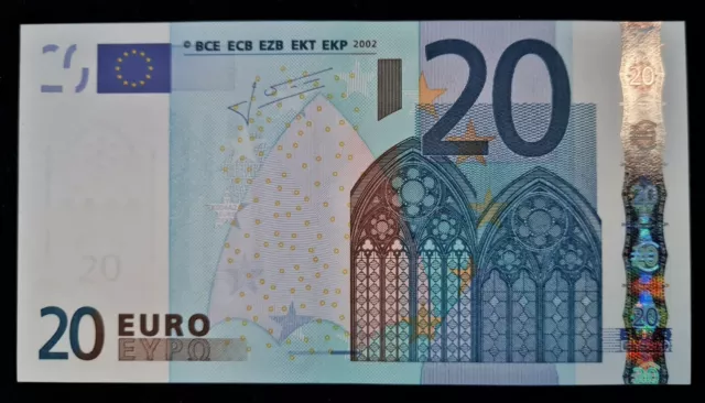 2002 Ireland €20 Euro T  Trichet signature Excellent UNC collectors Banknote