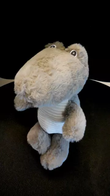 doudou peluche crocodile marron beige gris blanc ATMOSPHERA KIDS 31cm