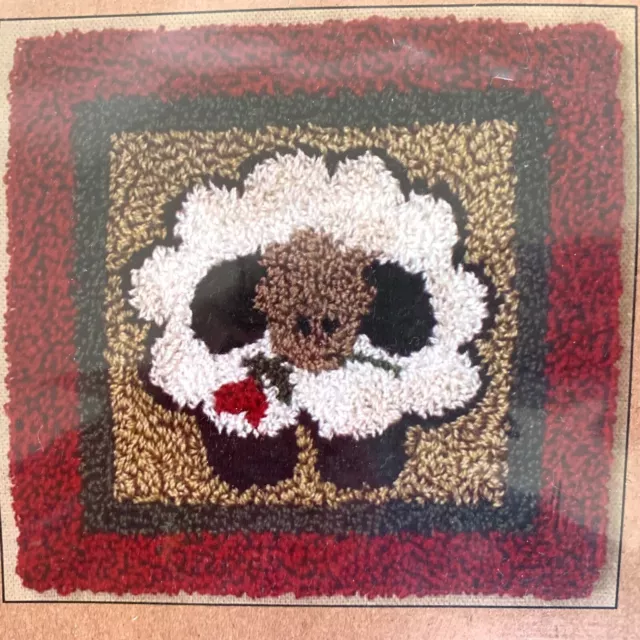 Round Sheep Punch Needle Embroidery Kit by Rachel Pellman of Greenfield