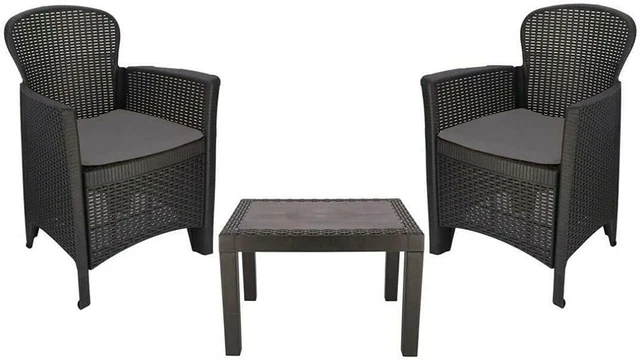 Sorrento rattan armchair online bistro set 3pc