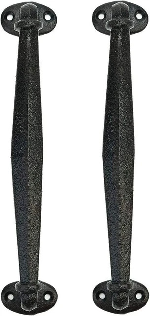 Sungmor 2PCS Cast Iron Barn Door Handles Rustic Gate Pull Cabinet Dresser Drawer