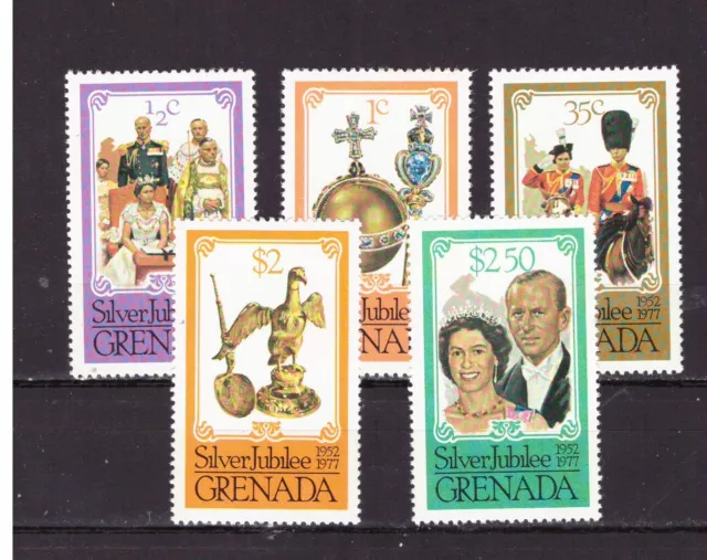 FRANCOBOLLI Stamps Colonie Inglesi Grenada 1977 Silver Jubilee MNH* &