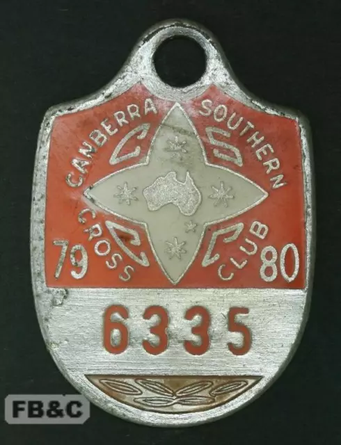 1979 Canberra Southern Cross Club Member Badge