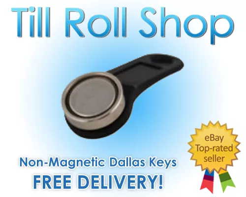 Black Dallas Key Magnetic Fob iButton 1-Wire EPOS - Free Del!