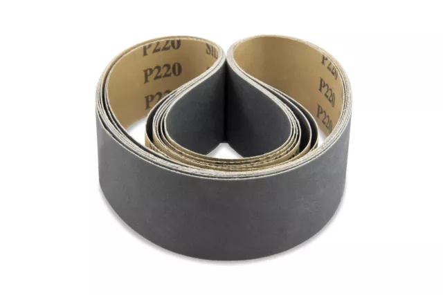 2 X 48 Inch 400 Grit Silicon Carbide Sanding Belts, 6 Pack