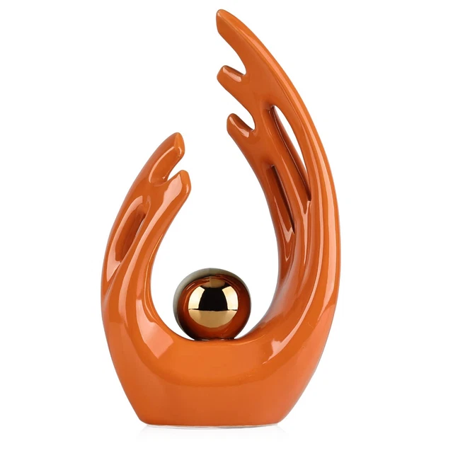 WUBIANJIE Ceramic Abstract Statues and Sculptures, Modern Decor, Modern