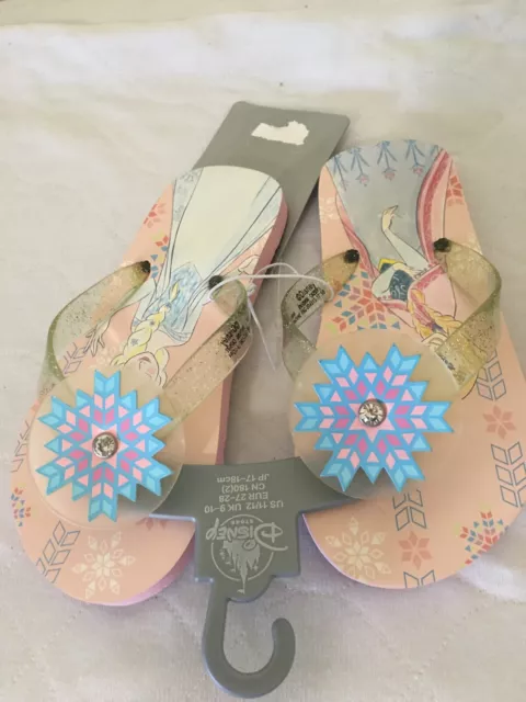 NWT Disney Store Frozen Elsa Anna Flip Flops Sandals Shoes Girls Many sizes