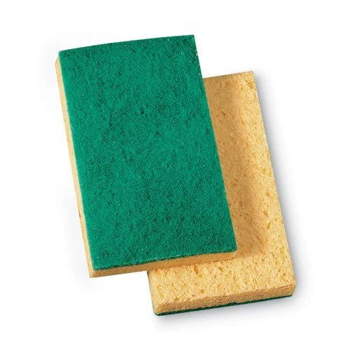 3m Niagara Med Duty Scrubbing Sponge, 3.6 x 6, 1" Thk, Ylw/Grn, 20/CT (MMM19428)