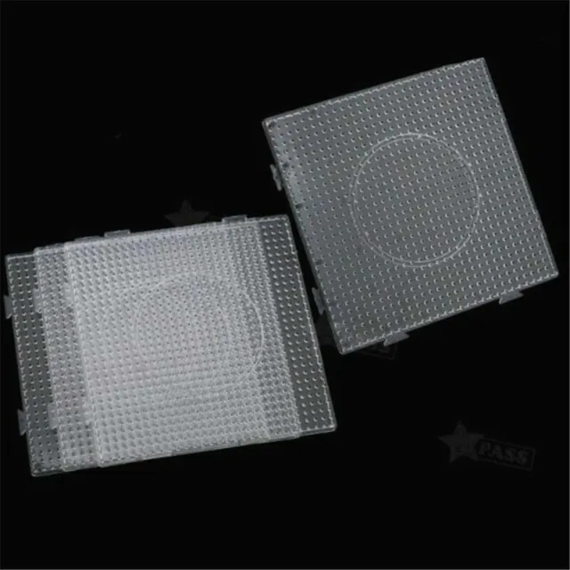 5MM Clear Square Pegboards Board For Perler Hama Beads Peg Board Kids Toys